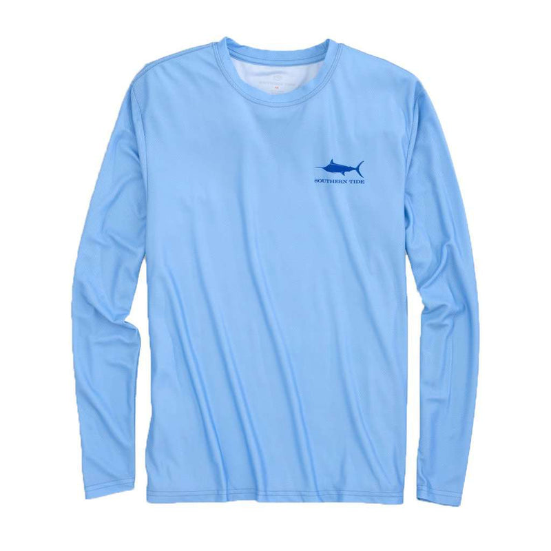 Original Skipjack Marlin Long Sleeve Performance T-Shirt in Ocean Channel by Southern Tide - Country Club Prep