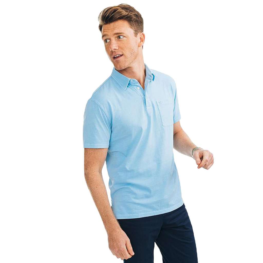 Island Road Jersey Polo in Sky Blue by Southern Tide - Country Club Prep