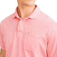 Island Road Jersey Polo in Light Coral by Southern Tide - Country Club Prep