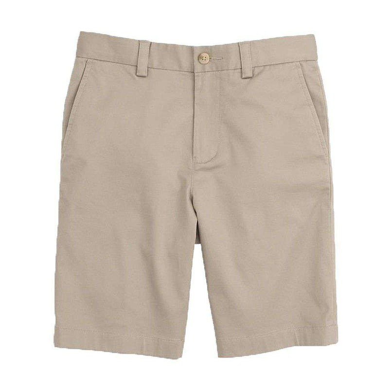 Boys' Channel Marker Short in Sandstone Khaki by Southern Tide - Country Club Prep