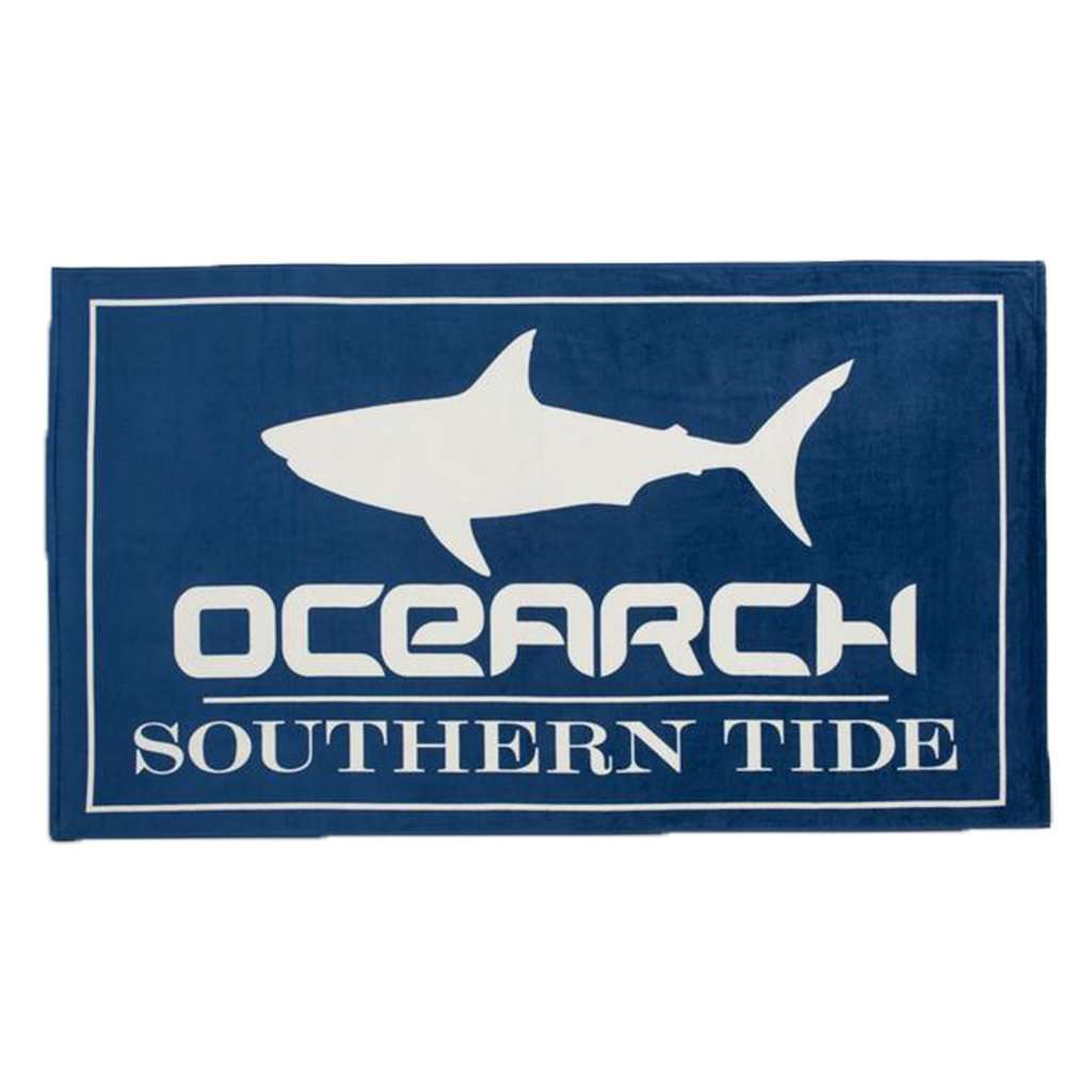 OCEARCH Beach Towel in Yacht Blue by Southern Tide - Country Club Prep