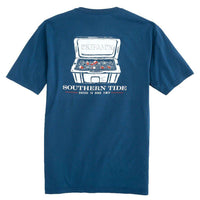 Beer, Ice & Good Times T-Shirt in Yacht Blue by Southern Tide - Country Club Prep