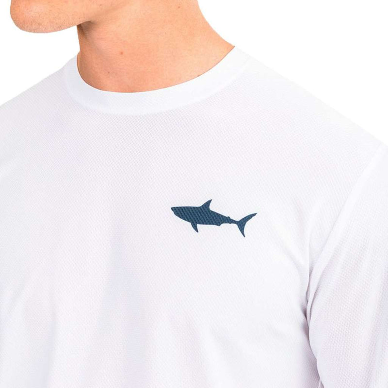 Southern Tide OCEARCH Long Sleeve Performance T-Shirt in Classic White ...