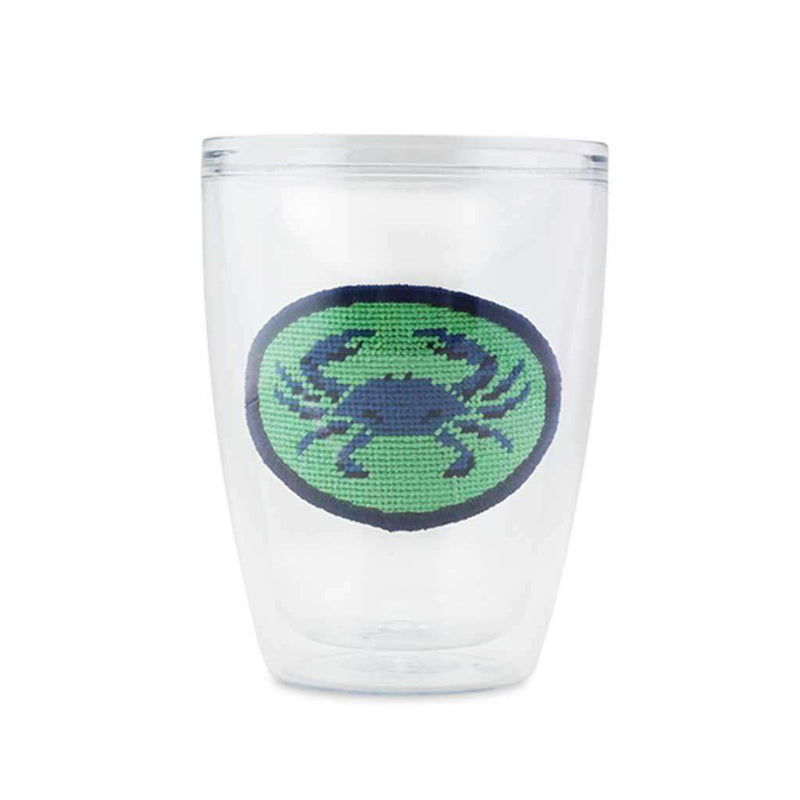 Blue Crab Needlepoint Tumbler by Smathers & Branson - Country Club Prep