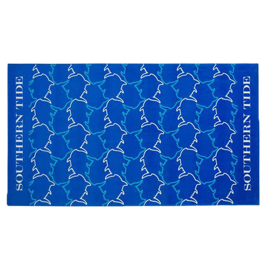 Skipjack Geo Beach Towel by Southern Tide - Country Club Prep