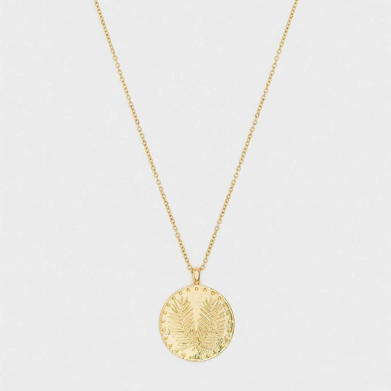 Gorjana Palm Coin Necklace | Free Shipping – Country Club Prep