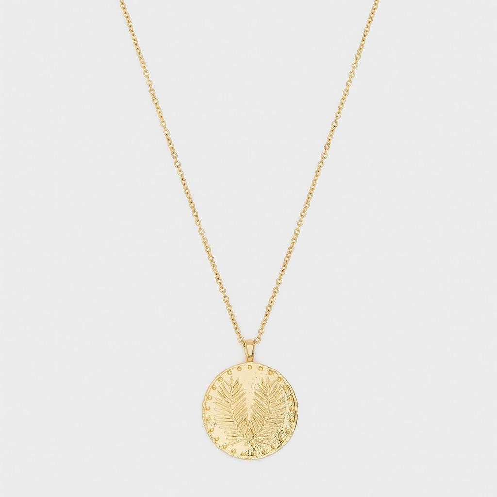 Palm Coin Necklace by Gorjana - Country Club Prep