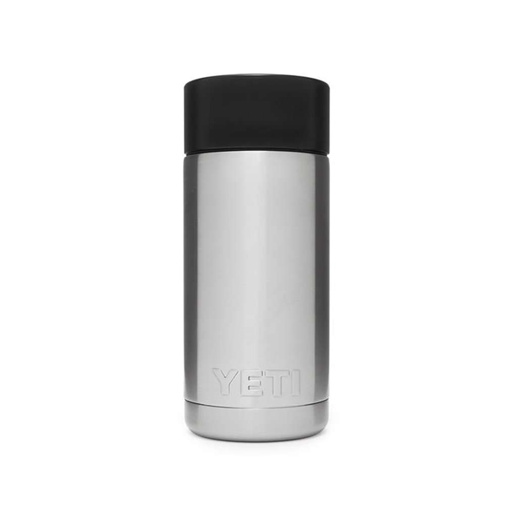 Yeti Rambler Thermos Hotshot Cap 12oz Leak Proof Insulated Black and Silver