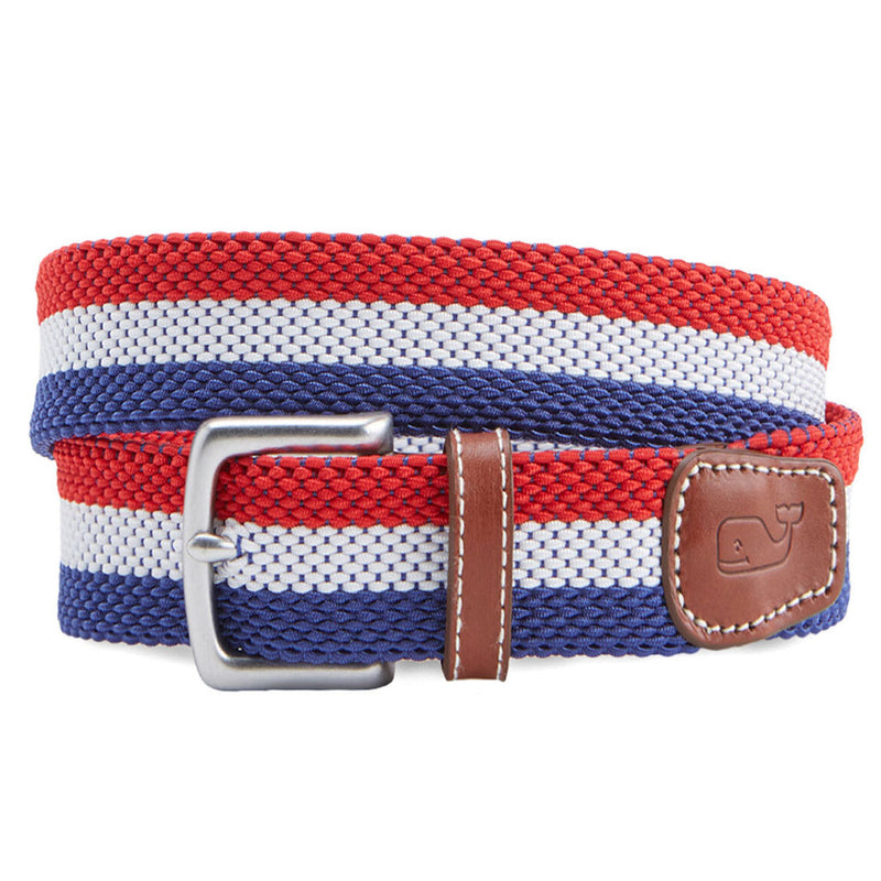 3 Stripe Bungee Belt by Vineyard Vines - Country Club Prep