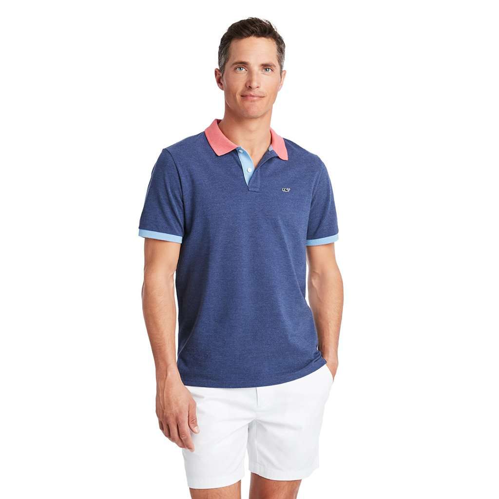 Pique Colorblock Polo by Vineyard Vines - Country Club Prep