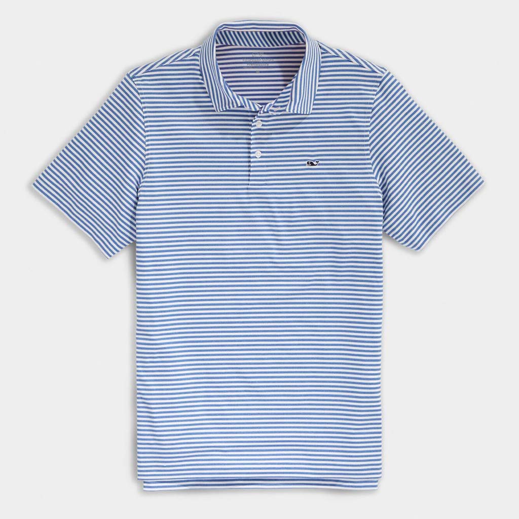 Custom Heathered Winstead Sankaty Performance Polo by Vineyard Vines - Country Club Prep