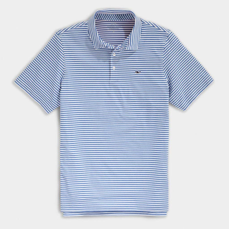 Custom Heathered Winstead Sankaty Performance Polo by Vineyard Vines - Country Club Prep