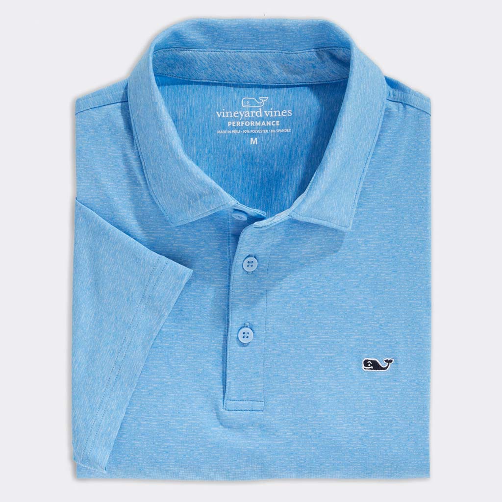 Custom Destin Stripe Sankaty Performance Polo by Vineyard Vines - Country Club Prep