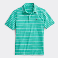 Custom Lake Worth Stripe Sankaty Performance Polo by Vineyard Vines - Country Club Prep