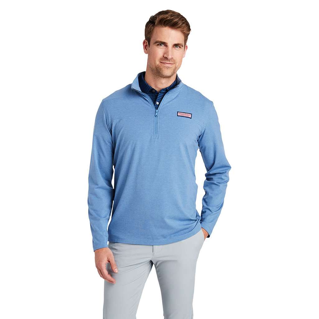 Vineyard Vines Men's Short-Sleeve On-The-Go T-Shirt, Blue Blazer
