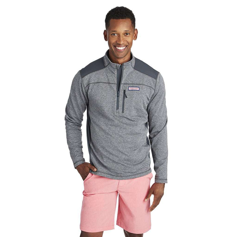 Performance Mesh Back Shep Shirt in Medium Heather Grey by Vineyard Vines - Country Club Prep