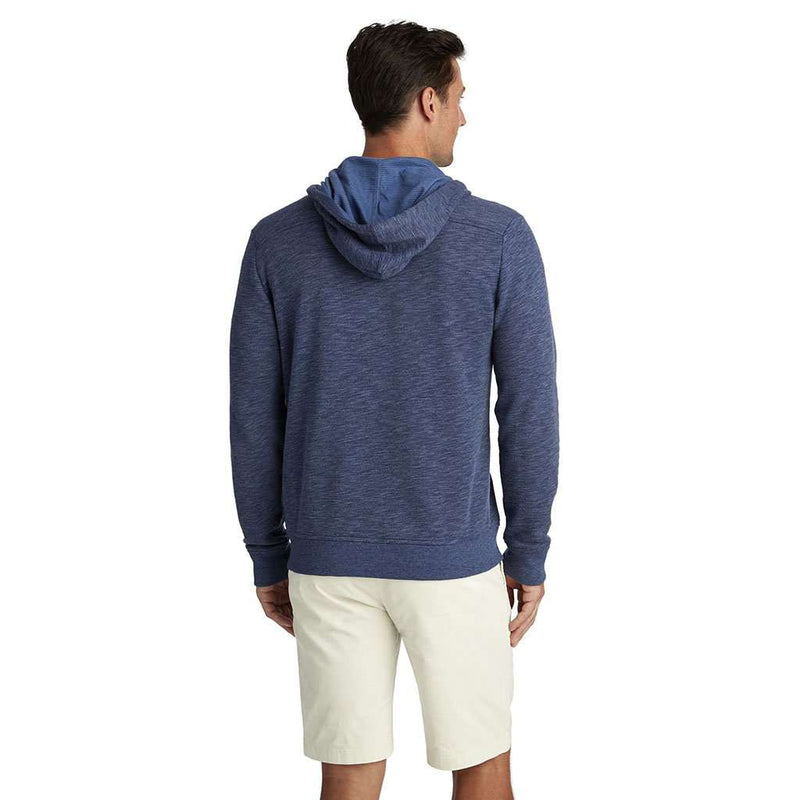 Full Zip Hoodie in Deep Bay by Vineyard Vines - Country Club Prep