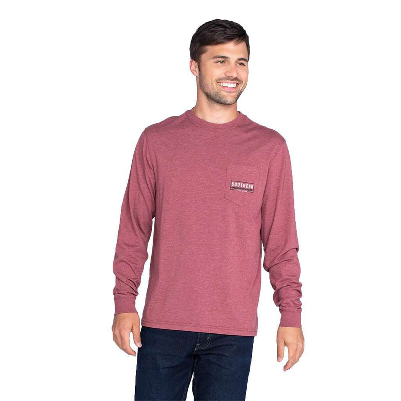 Mountain Stamp Long Sleeve Tee by The Southern Shirt Co. - Country Club Prep