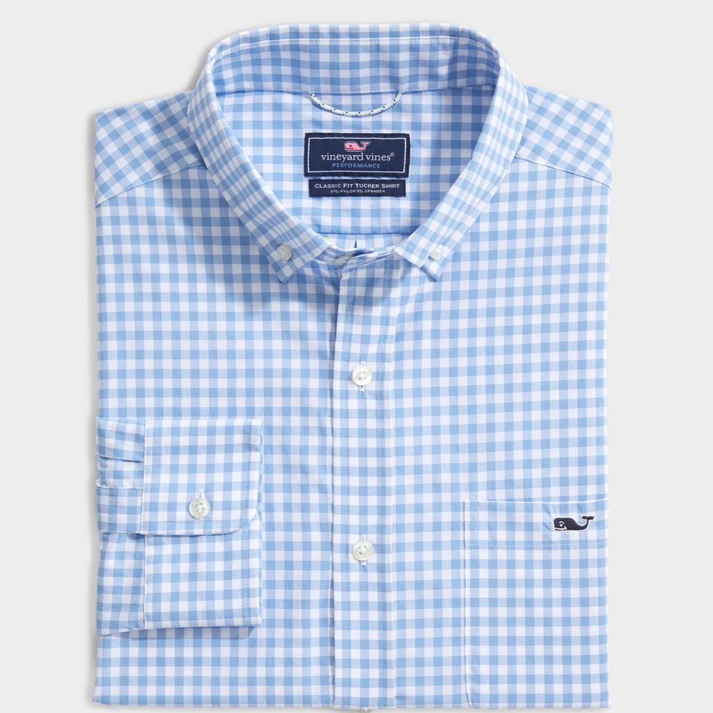 Custom Classic Fit Evernia Performance Tucker Shirt | Vineyard Vines ...