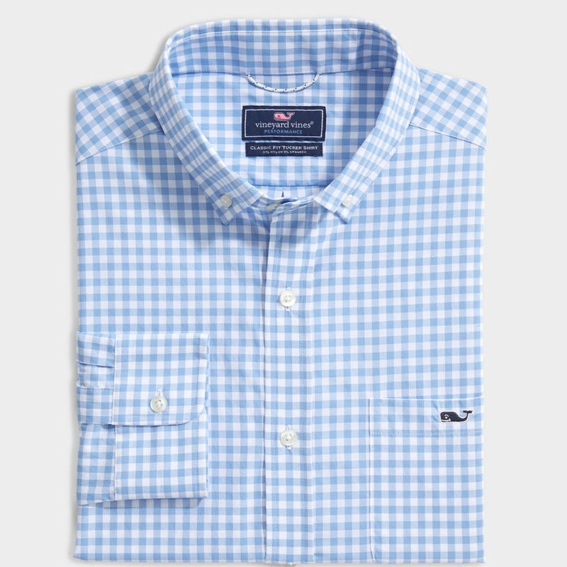 Custom Classic Fit Evernia On-The-Go Performance Tucker Shirt by Vineyard Vines - Country Club Prep