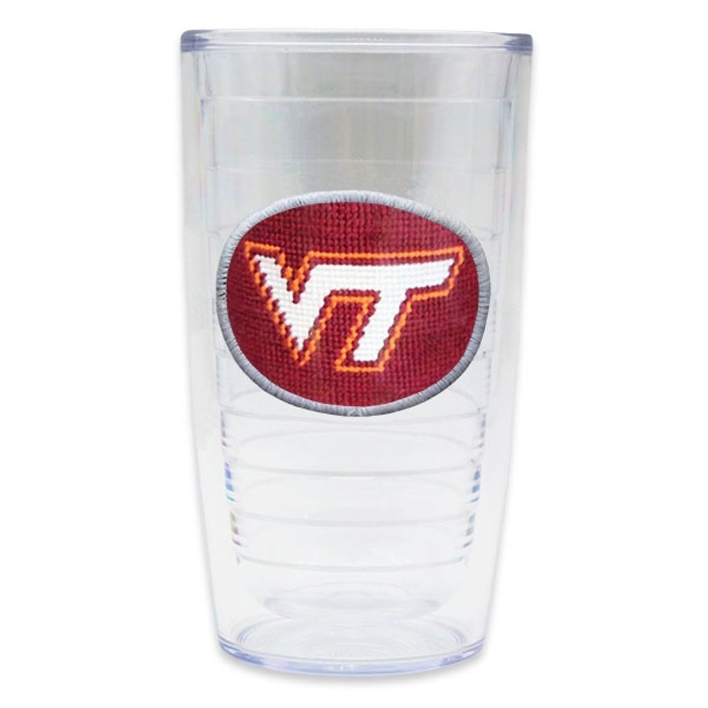 Virginia Tech Needlepoint Tumbler by Smathers & Branson - Country Club Prep