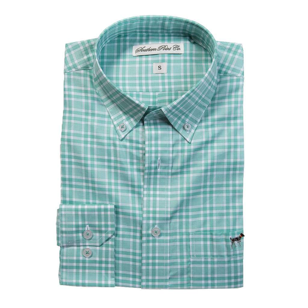 The Hadley Shirt in Emerald Check by Southern Point Co. - Country Club Prep