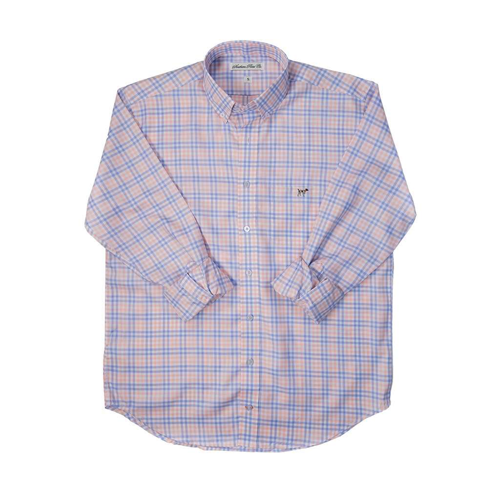 The Hadley Shirt in Sherbert Tattersall by Southern Point Co. - Country Club Prep