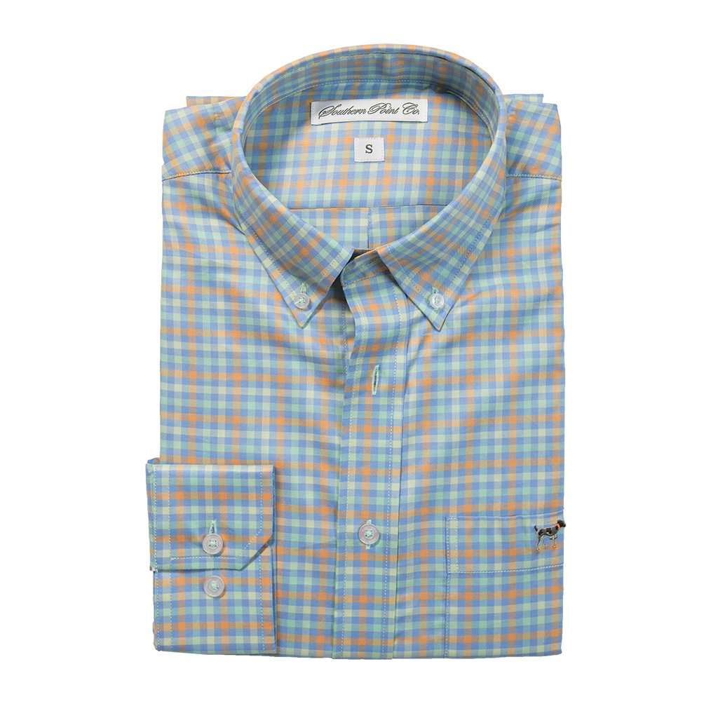 The Hadley Shirt in Lime Tattersall by Southern Point Co. - Country Club Prep