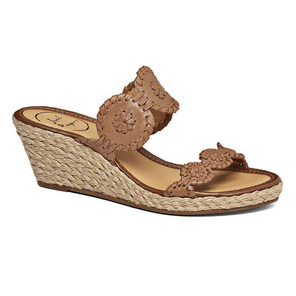Shelby Wedge Sandal in Cognac by Jack Rogers - Country Club Prep