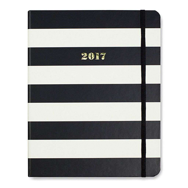 2017 - 17 Month Large Agenda in Black Stripe by Kate Spade New York - Country Club Prep