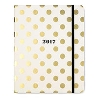 2017 - 17 Month Large Agenda in Gold Dots by Kate Spade New York - Country Club Prep