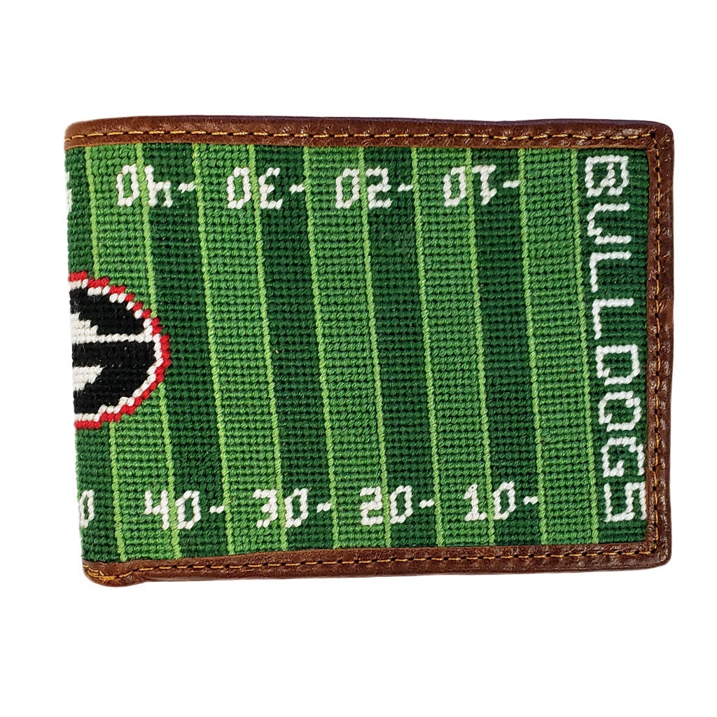 UGA Sanford Stadium Needlepoint Wallet by Smathers & Branson - Country Club Prep