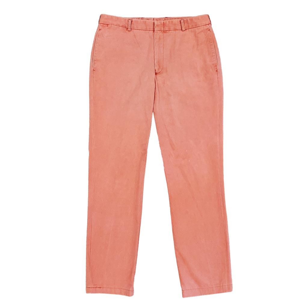 Plain Front Pants in Faded Red by Country Club Prep - Country Club Prep