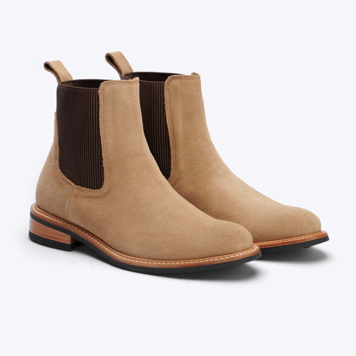 Women's Carmen Chelsea Boot in Stone by Nisolo - Country Club Prep