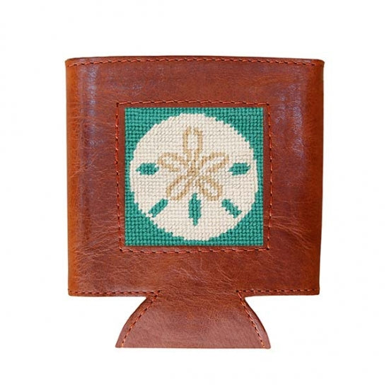 Sand Dollar Needlepoint Can Cooler by Smathers & Branson - Country Club Prep