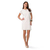 Eyelet Shift Dress in White by Sail to Sable - Country Club Prep