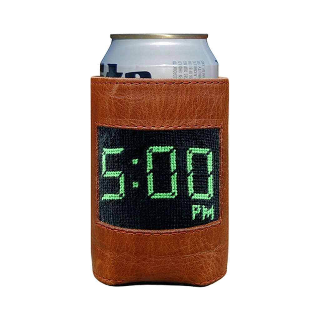 Five O'Clock Needlepoint Can Cooler by Smathers & Branson - Country Club Prep