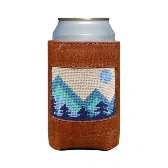 Mod Mountain Needlepoint Can Cooler by Smathers & Branson - Country Club Prep