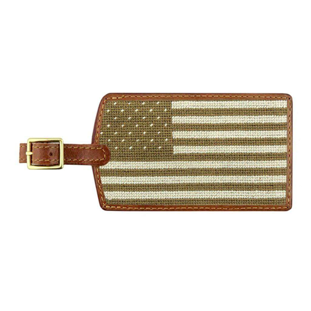 Armed Forces Flag Needlepoint Luggage Tag by Smathers & Branson - Country Club Prep