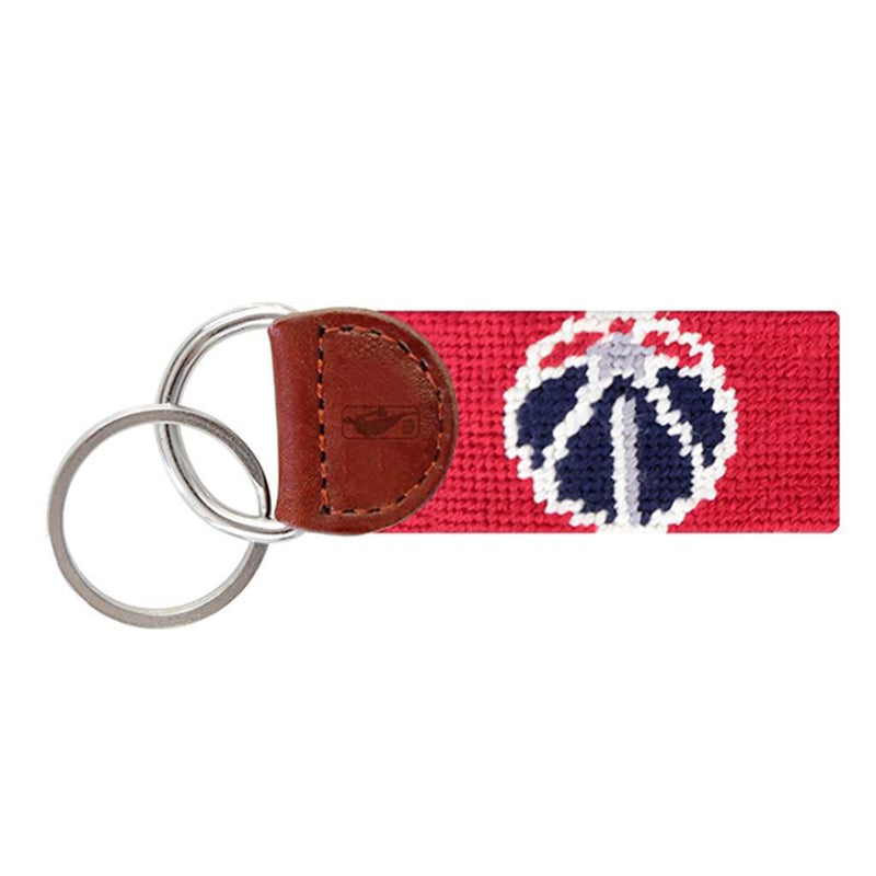 Washington Wizards Needlepoint Key Fob in Red by Smathers & Branson - Country Club Prep