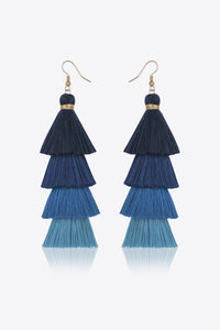 Layered Tassel Earrings - Country Club Prep