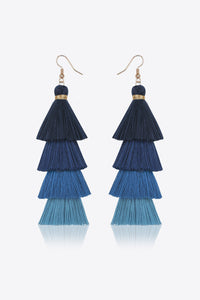 Layered Tassel Earrings - Country Club Prep