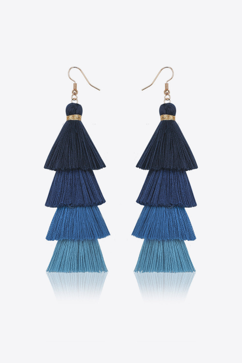 Layered Tassel Earrings - Country Club Prep