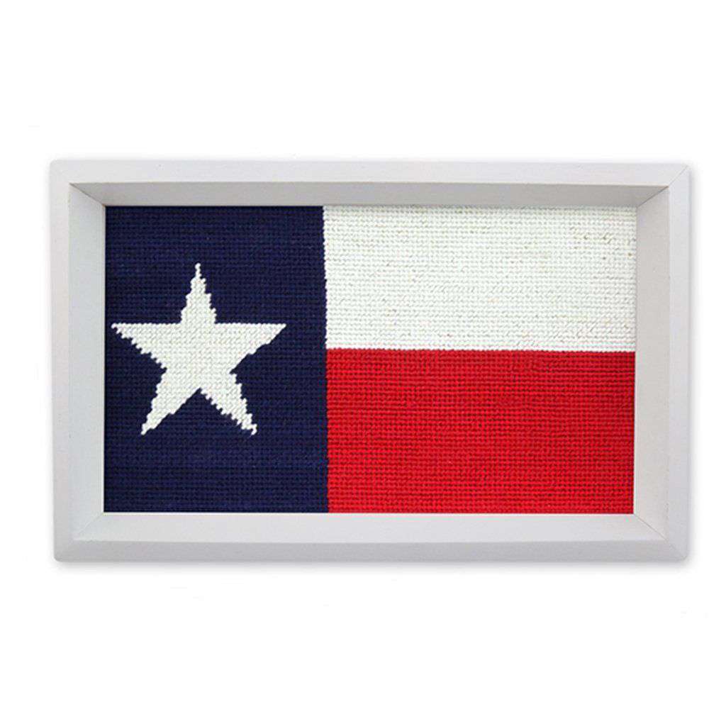 Big Texas Flag Needlepoint Valet Tray by Smathers & Branson - Country Club Prep