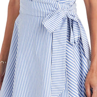 Grier Stripe Mix Wrap Dress by Vineyard Vines - Country Club Prep