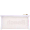 Mesh Moya Case in White with Multi-Color Stripe Beach by Lolo - Country Club Prep