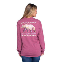 Colorful Bear Long Sleeve Tee by The Southern Shirt Co. - Country Club Prep