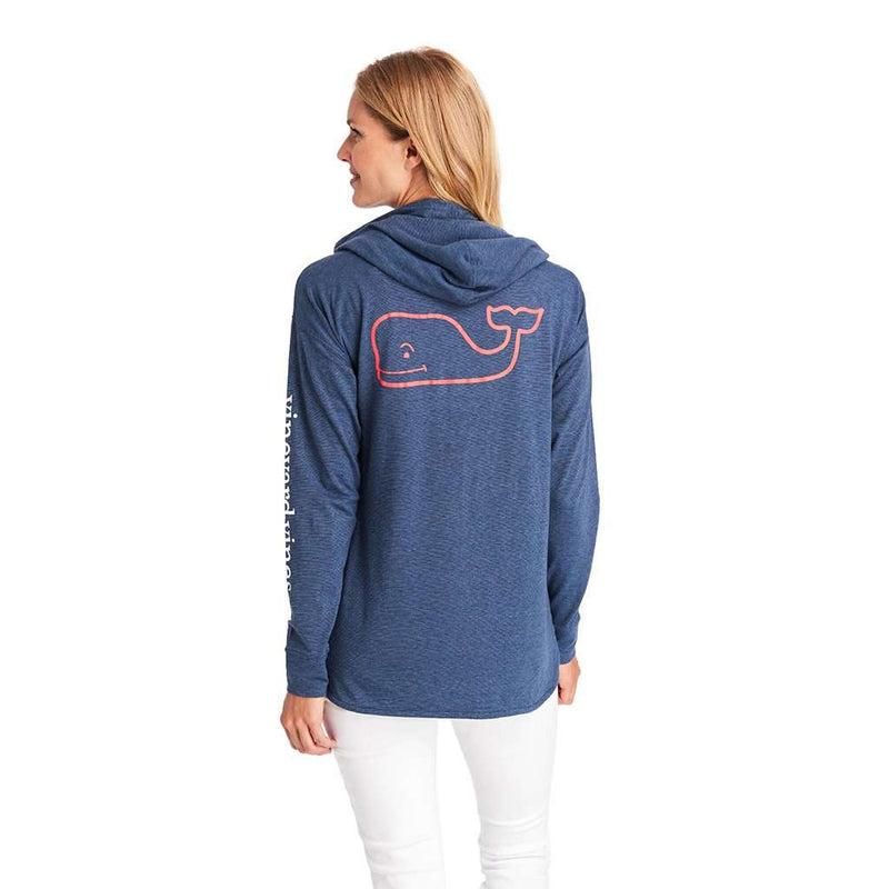 Long Sleeve Edgartown Vintage Whale Hoodie by Vineyard Vines - Country Club Prep