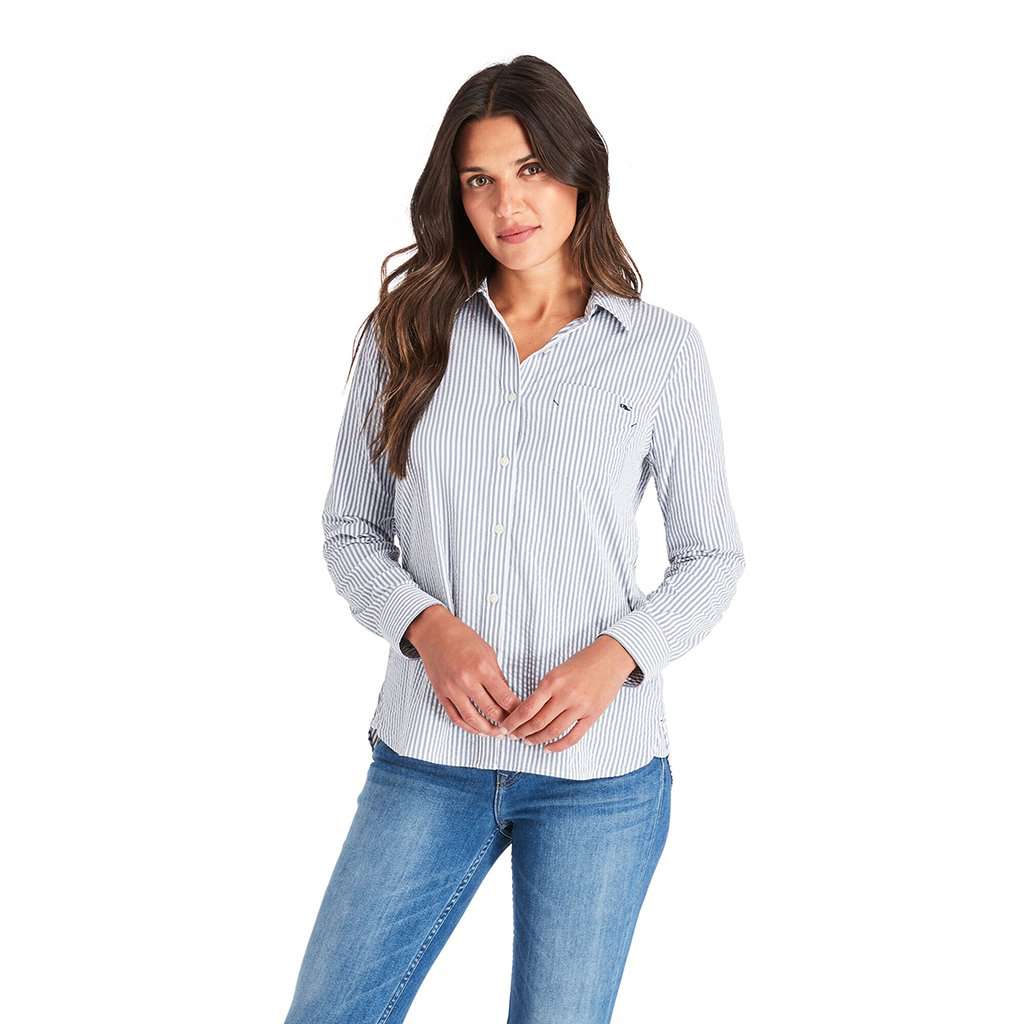 Seersucker Chilmark Relaxed Button Down by Vineyard Vines - Country Club Prep