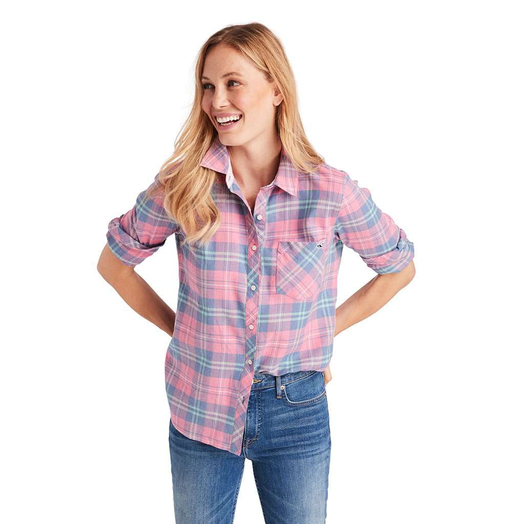 Pacific Plaid Chilmark Relaxed Button Down by Vineyard Vines - Country Club Prep